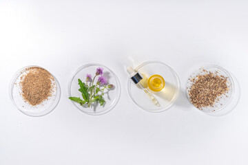 Milk Thistle supplies, powder and oil