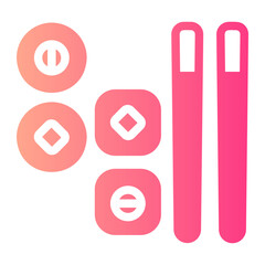 sushi gradient icon