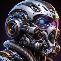 AI generative robot illustration 