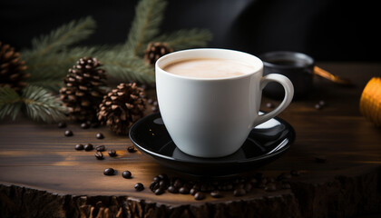 A cup of white coffee