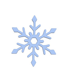 snowflake isolated on white background