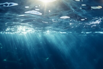 Fototapeta premium The Playful Dance of Sunlight and Water