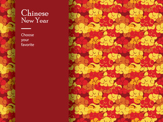 chinese new year pattern seamless vector wallpaper geometric china traditional dragon fashion zodiac