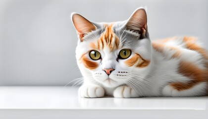 Isolate British Shorthair Cat - obrazy, fototapety, plakaty