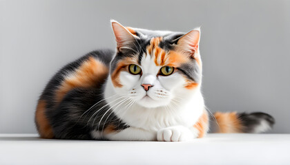Isolate British Shorthair Cat