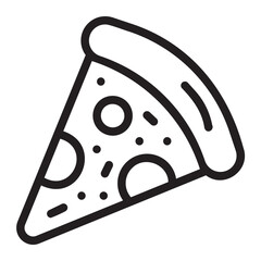 pizza line icon