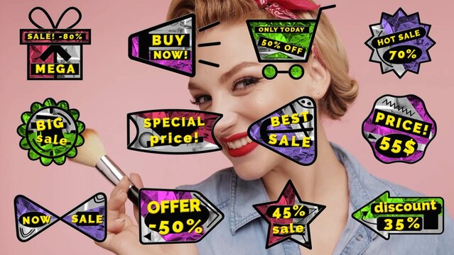 Colorful Sales Badges