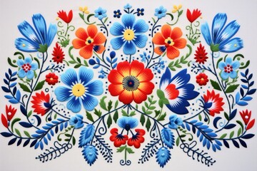 Fototapeta na wymiar Hungarian vintage embroidery