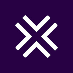 Fototapeta premium letter x logo 