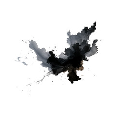 A ink brush on white background