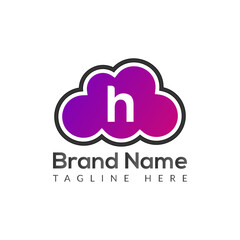 Abstract H letter modern initial lettermarks logo design	