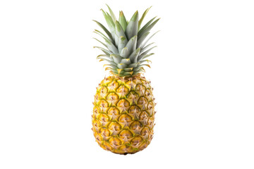 Fresh Pineapple Fruit Isolated on Transparent, PNG