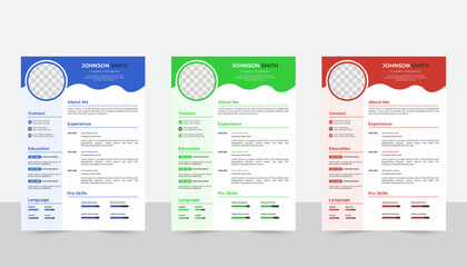 Clean Modern Resume and Cover Letter Layout Vector Template for Business Job Applications, Minimalist resume cv template, Resume design template, cv design, multipurpose resume design