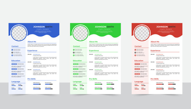 Clean Modern Resume and Cover Letter Layout Vector Template for Business Job Applications, Minimalist resume cv template, Resume design template, cv design, multipurpose resume design