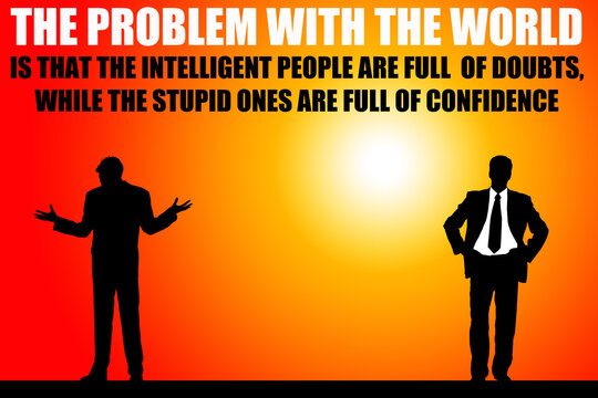 intelligent and stupid people