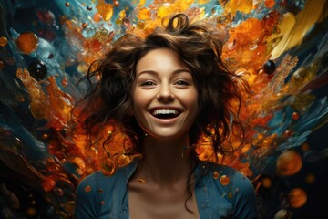 hormone of happiness dopamine,human mental health concept