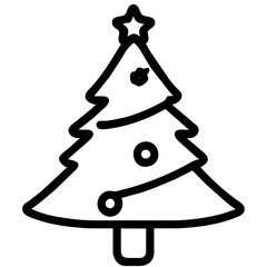 Christmas Tree Vector Icon