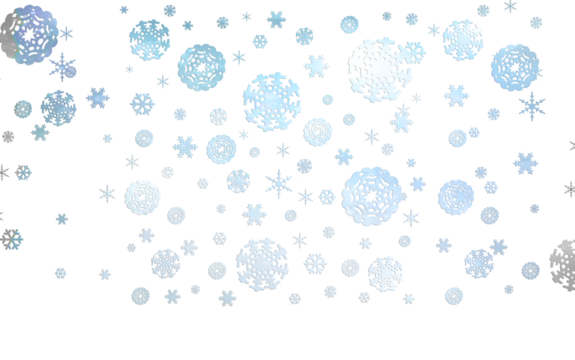 Falling snow isolated over transparent background 
