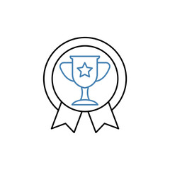 award concept line icon. Simple element illustration. award concept outline symbol design.