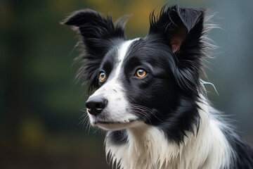 Fototapeta premium White and Black Dog