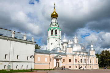Ancient Cathedral of the Resurrection of Christ on a August day. Vologda, Russia
