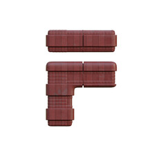 Industrial & Futuristic 3D Alphabet or PNG Letters	