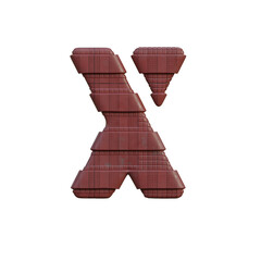 Industrial & Futuristic 3D Alphabet or PNG Letters	