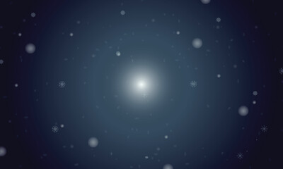 Fototapeta premium Vector template with ice snowflakes.