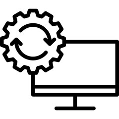 Software Development icon vector template - obrazy, fototapety, plakaty