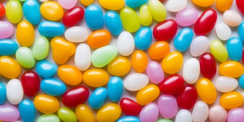 Abstract background of colourful jelly beans. 