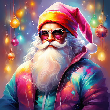 Cool  Santa Claus, Christmas