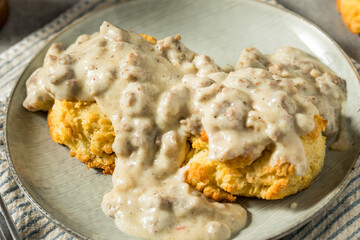Homemade Southern Biscuits and Gravy