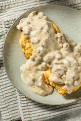 Homemade Southern Biscuits and Gravy