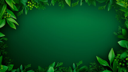 Fototapeta premium Beautiful green background with spring leaves. Selective focus.