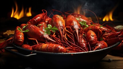 Grilled crayfish is a flavorful delicacy and delicacy, ideal for a holiday dinner.