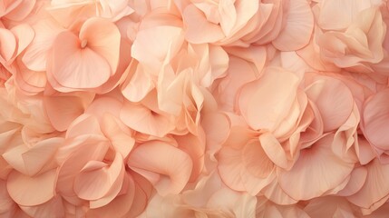 The texture of peach-colored rose petals.