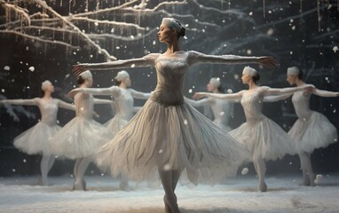 ballet of snowflakes