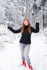 girl in winter clothes