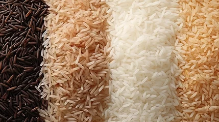 Foto op Canvas Rice patterns with rice flakes © Jūlija