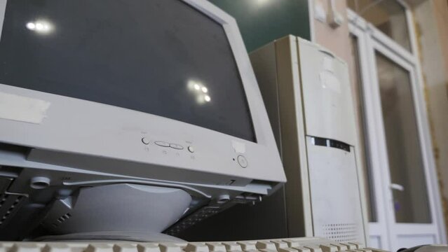 Old 1980S - 1990S Computer.  Vintage Technology
