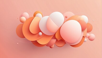 abstract background in Peach Fuzz colors