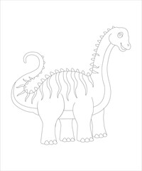 Fototapeta premium Tyrannosaurus Coloring Page for Kids
