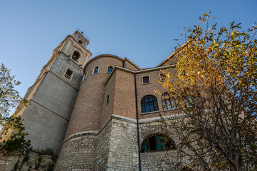 Palena, Abruzzo Church of San Falco and Sant'Antonino. - obrazy, fototapety, plakaty