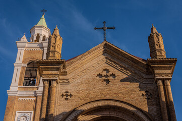 Pescara, Abruzzo. Church of the Sacred Heart - obrazy, fototapety, plakaty