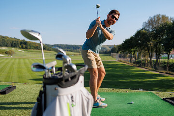 Fototapeta premium Into the Fairway: A Fresh Start in Golf