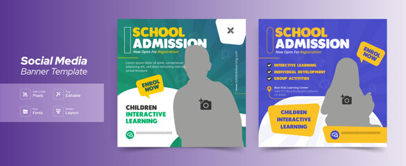 school admissions social media post