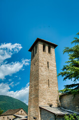 Naklejka premium Sarvise Church is Romanesque in style, from the 12th century. It is dedicated to the Virgin of September, Huesca, Aragon, Spain