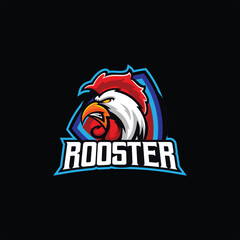 rooster logo design esport mascot