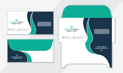 Professional envelope vector template design, Vector corporate envelope template.