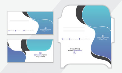 Professional envelope vector template design, Creative Modern Envelope Template.